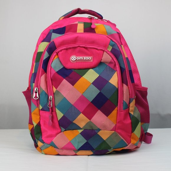 Free w/ Purchase- Zomzaa Multi Colored Backpack Cushioned Straps Lots of Pockets - Picture 6 of 16